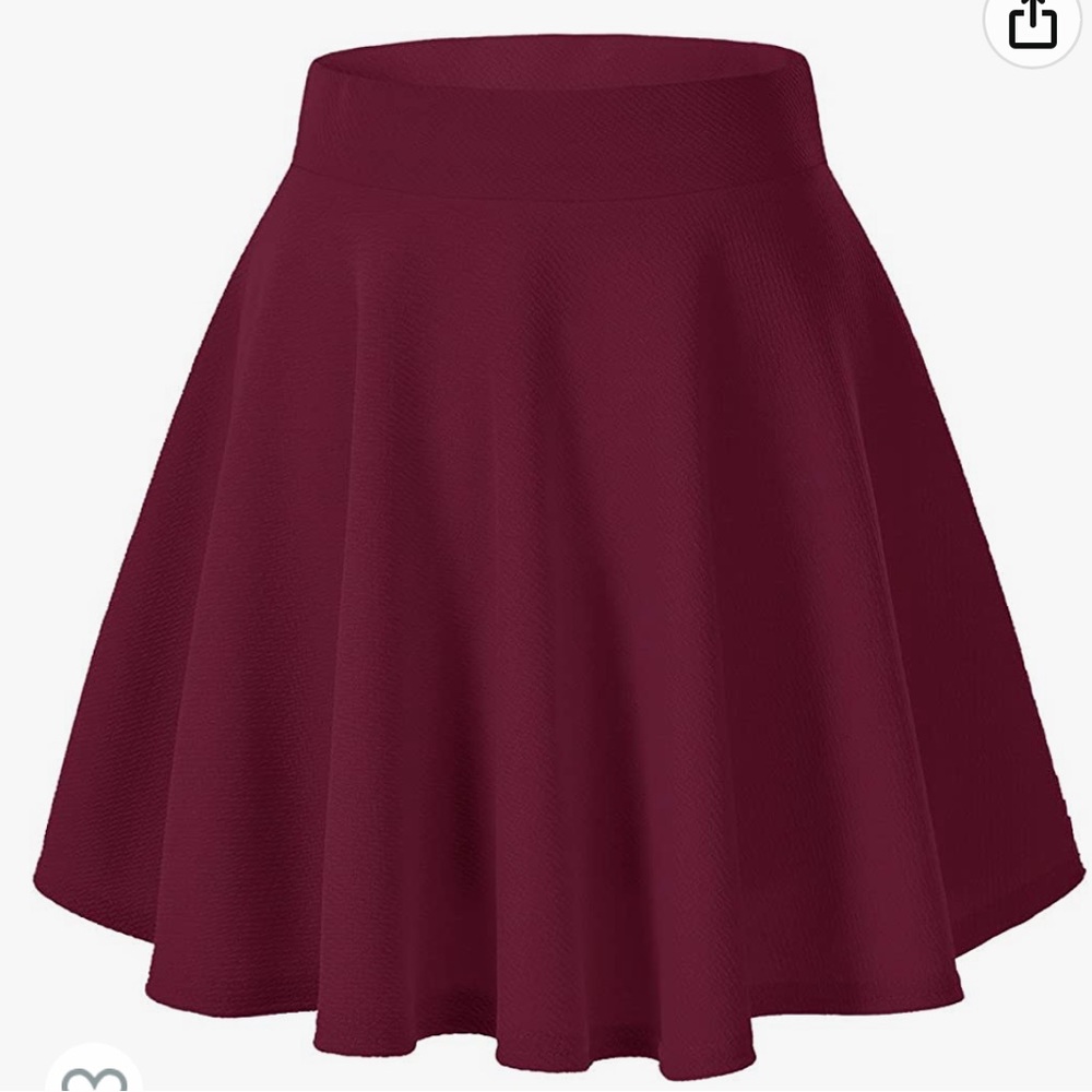 Fit and flare skirt from Amazon. Just above knee length